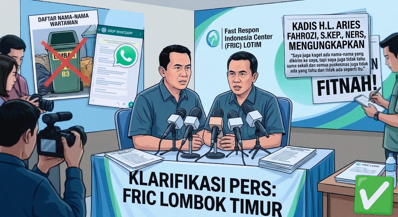 Namanya Dicatut dalam Proyek Limbah B3, Ketua FRIC Lotim Beri Klarifikasi Tegas