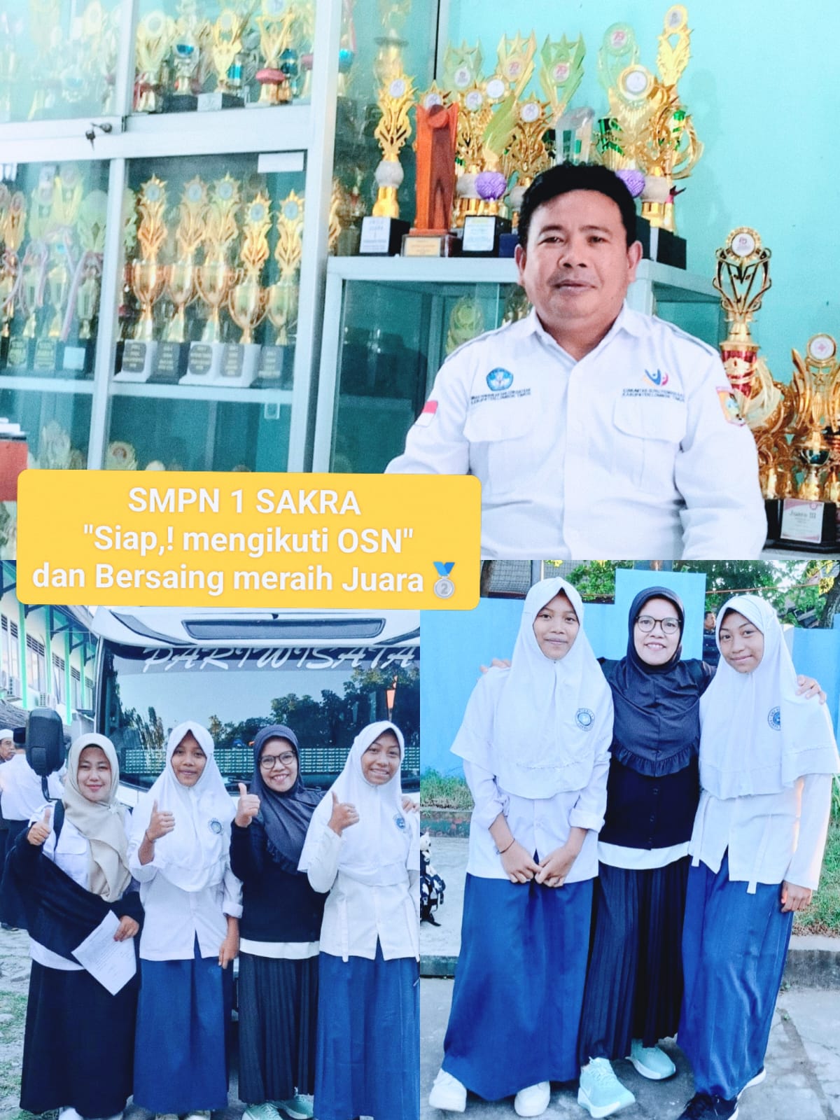 OPTIMISTIS UKIR PRESTASI, MURID SMPN 1 SAKRA IKUTI BIMBINGAN OSN TINGKAT PROVINSI